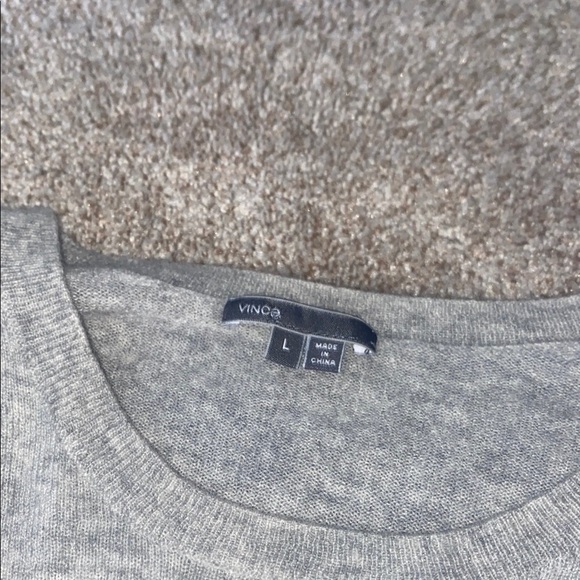 Gray and Black Cashmere Sweater - Picture 2 of 6